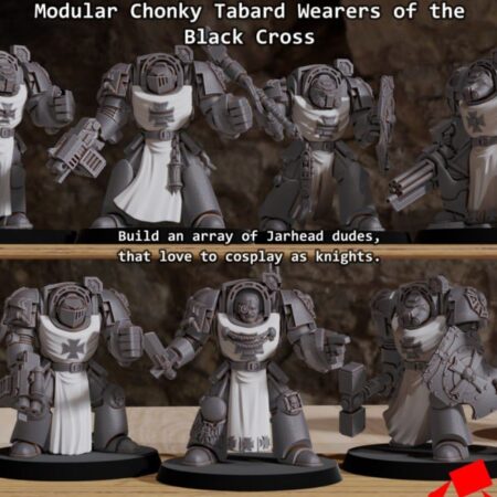 Black Templar terminators 3d printing stl files