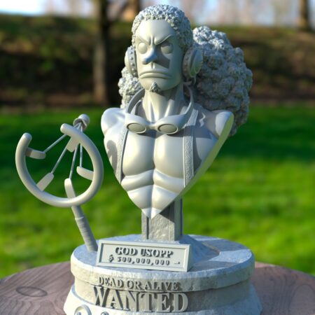 Usopp bust 3D printing stl files