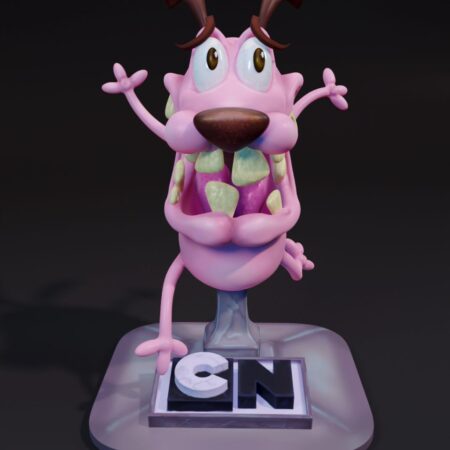 Courage the cowardly dog stl files for 3d printing model