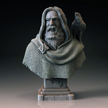 Odin bust 3d printing stl files
