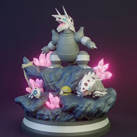 Aggron family 3d print stl files