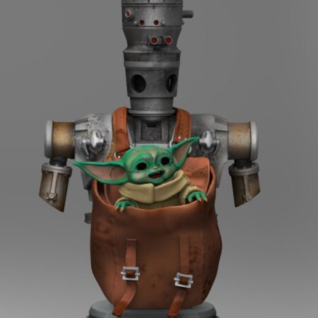 Grogu & IG 3d print stl files