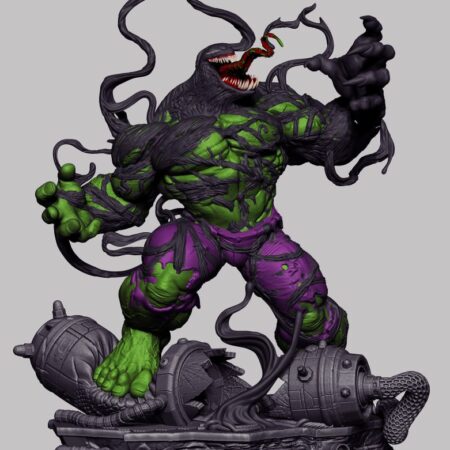 Venomized hulk 3d printing stl files