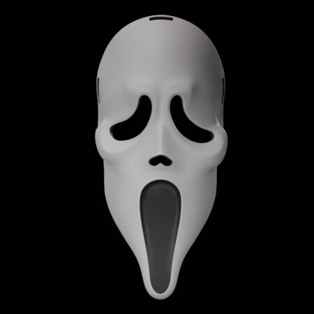 Ghost face cosplay mask 3d printing stl files