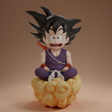 Goku on cloud 3d printing stl files