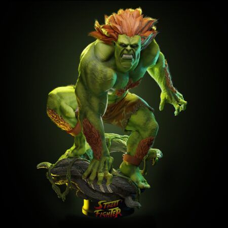 Blanka street fighter 3d printing STL Files