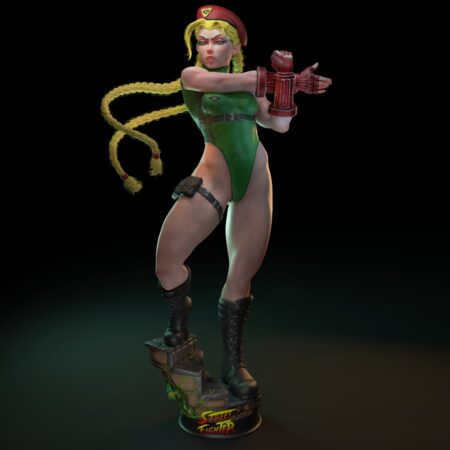 Cammy street fighter 3d printing stl files