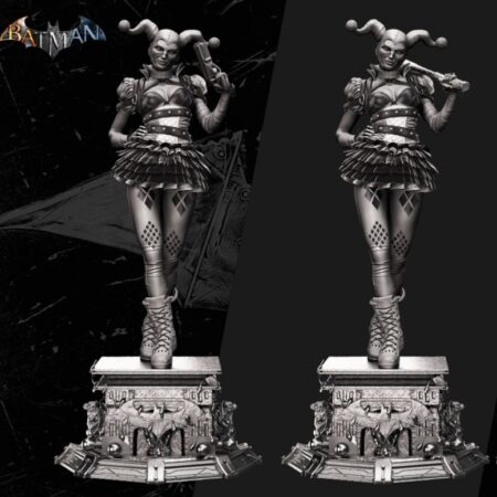 harley quinn sculpture 3d printing stl files