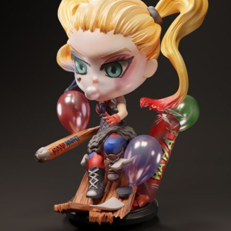 Harley quinn chibi 3D Print stl files