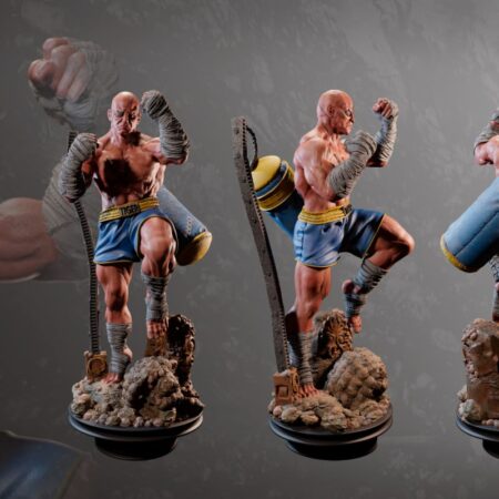 Sagat street fighter 3d printing stl files