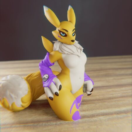 Renamon digimon 3d print stl files