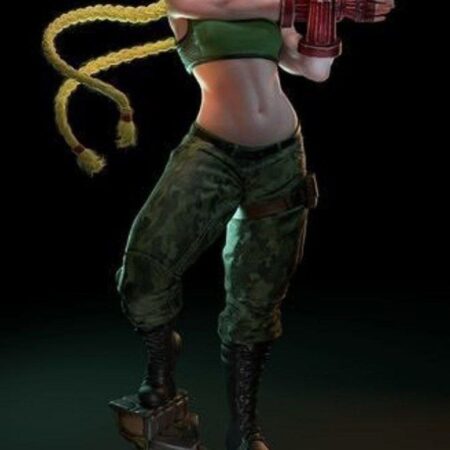 Cammy street fighter 3d print stl files