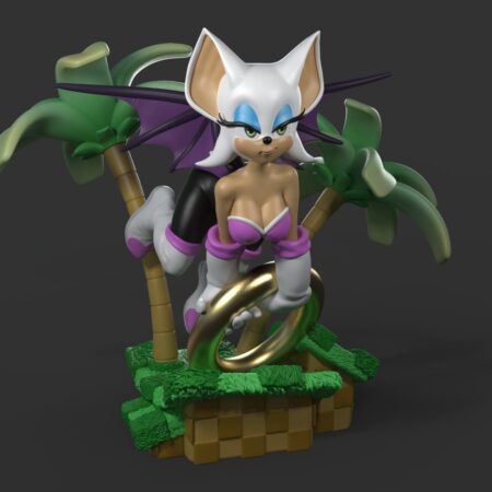 Rouge the bat 3d printing stl files