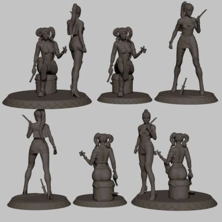 Harley and punchline 3d printing stl files