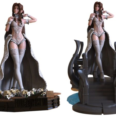 Final fantasy Aerith 3d print stl files