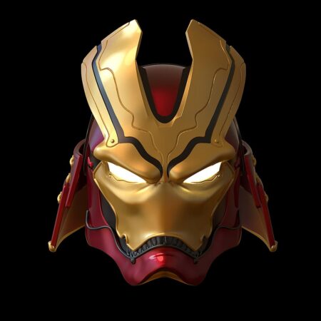 Iron-man samurai helmet 3d print stl files