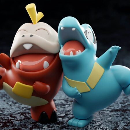 Fuecoco & totodile 3d print stl files