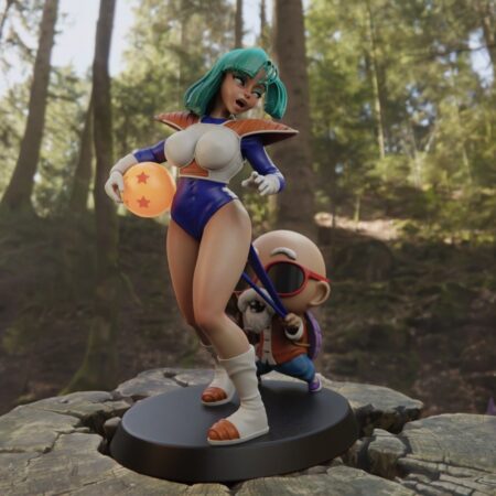 Bulma in saiyan armor 3d print stl files