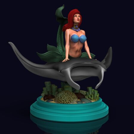 Little mermaid 3d print stl files