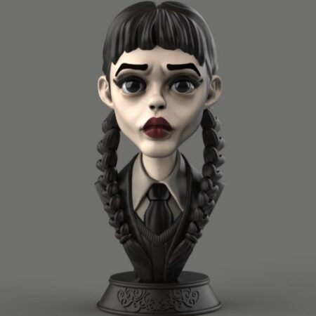 Wednesday bust 3d print stl files