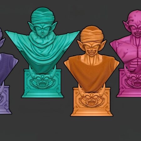 Piccolo bust 3d print stl files