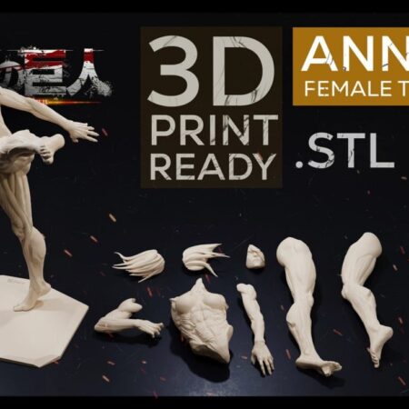Annie female titan 3d print stl