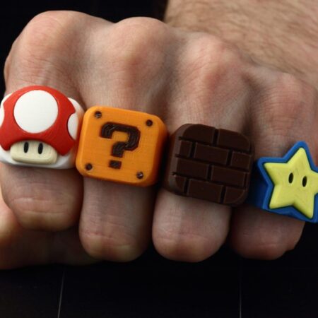 Mario rings 3d printing stl files