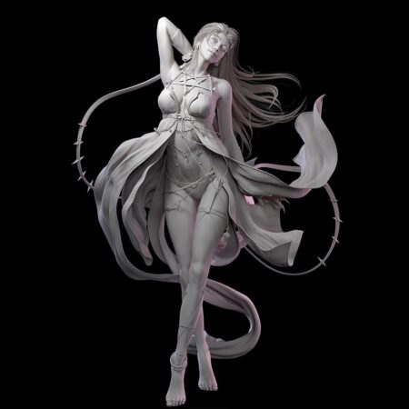 Fantasy vampire girl 3d printing stl files