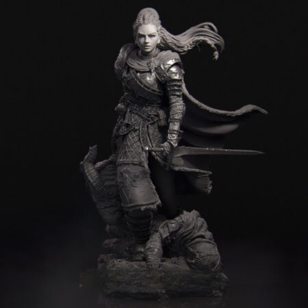 female Monster hunter 3d print stl files