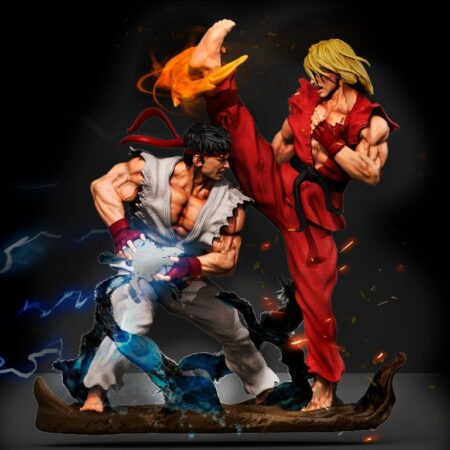 Ken and Ryu 3d printing stl files