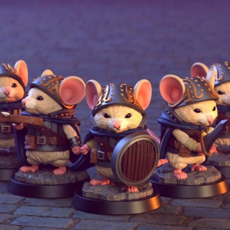 Rat warriors 3d print stl files