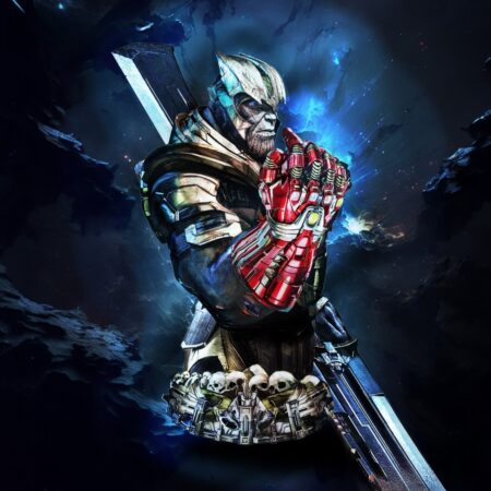 Thanos bust sculpture 3D printing STL files