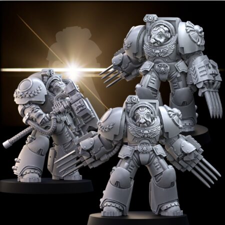 Assault & Tactical terminator space marines 3D Printing stl files