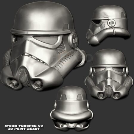 Stormtrooper helmet v2 3d printing stl files