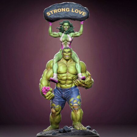 Hulk & She hulk 3d printing stl files