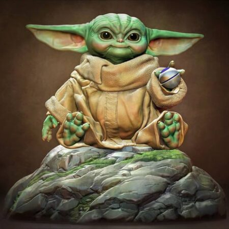 Grogu 3d print stl files