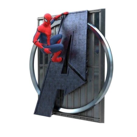 Spiderman wall figure 3d printing stl files