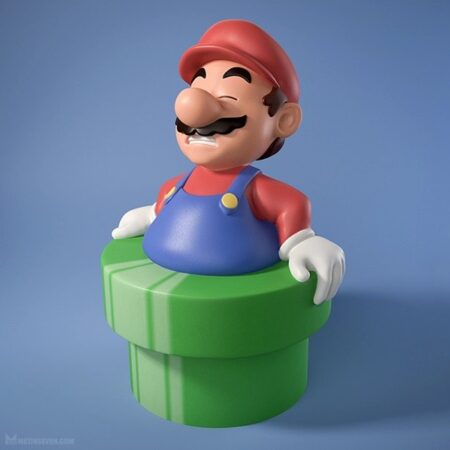 Fat mario 3d printing stl files