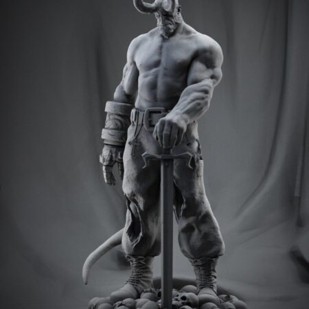 Hellboy stl files for 3d printing model