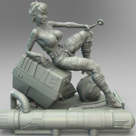 Sexy star wars girl 3d print model