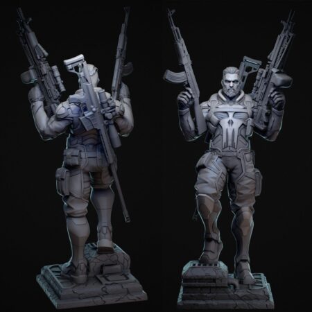 Punisher stl files for 3d printing model