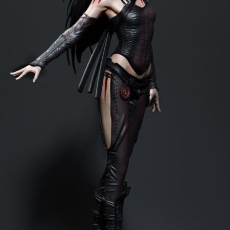 Asian female warrior 3d printing stl files