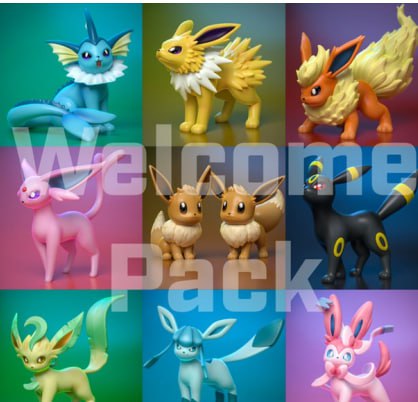 Pokemon evolutions pack 2023 3d printing stl files