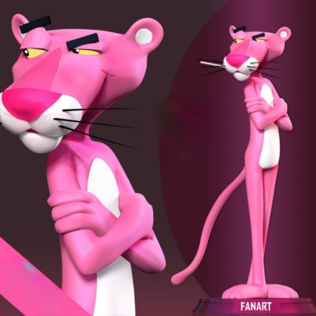 Pink panther 3d printing stl files