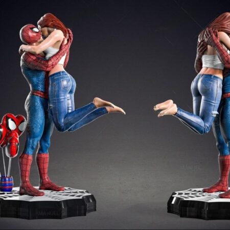 Spiderman and Mary jane 3d printing stl files