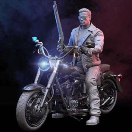Terminator on Harley davidson 3d print STL Files