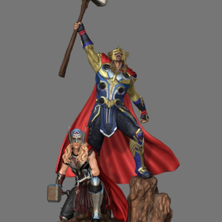 Thor & Lady thor stl files for 3d printing models