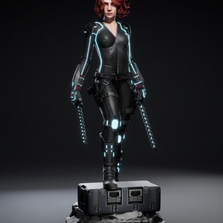 Black widow 3d printing stl files