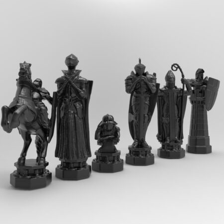 Harry Potter wizards Chess set stl files for 3d printing