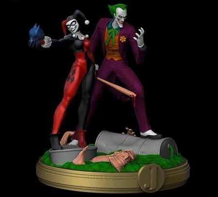 Bat slayers joker and harley 3d printing stl files